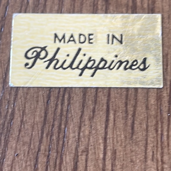 Asian inspired vintage wooded/ceramic cracker/cheese serving tray. - Picture 10 of 10